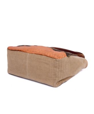 Tapa Canvas Satchel Bag