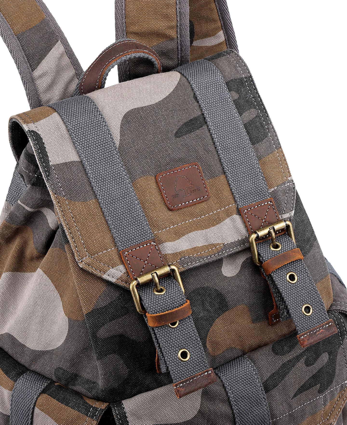 Рюкзак TSD BRAND Camo Canvas, цвет: Серый — фото 8