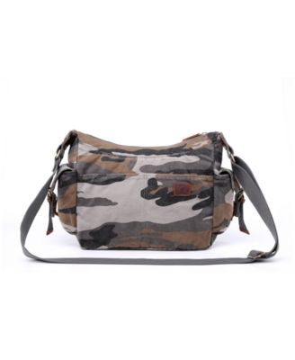 Camo Canvas Messenger Bag
