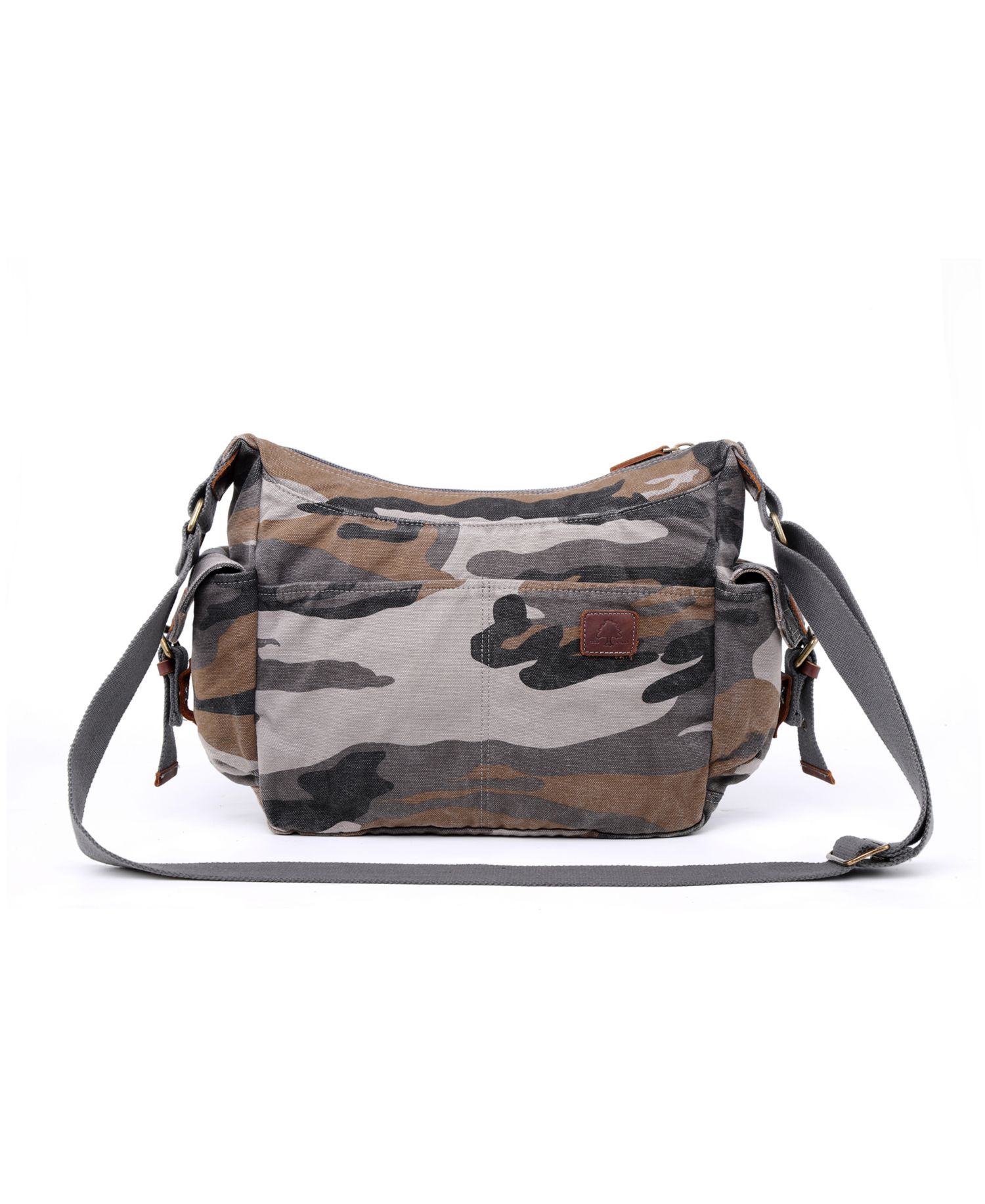 Camo Canvas Messenger Bag