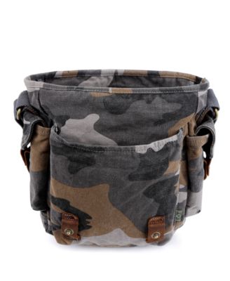 Camo Canvas Crossbody Bag