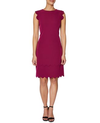 Betsey Johnson - Scalloped-Edge Sheath Dress