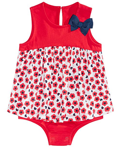 Baby Girls Floral Print Skirted Sunsuit Created For Macy S