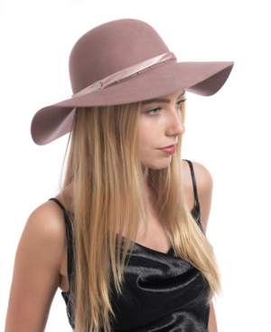 image of Vince Camuto Satin And Chain Band Floppy Hat
