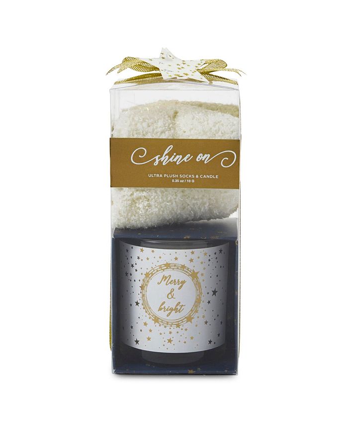 TriCoastal Design Cozy Socks And Candle Set Macy's