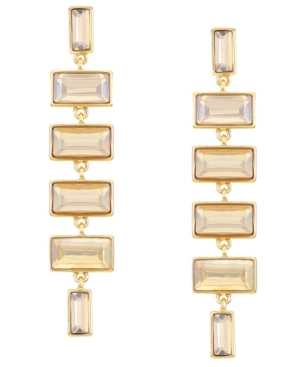 image of Trifari Gold-Tone Linear Earrings