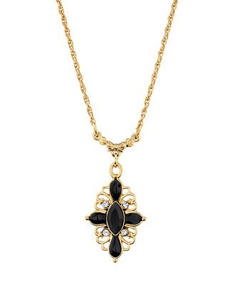 Downton Abbey Clear Crystal Drop Necklace & Reviews - Necklaces ...