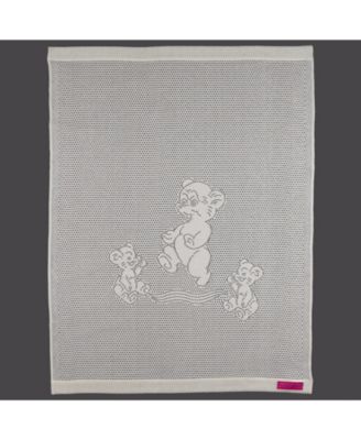 Southampton Home Lace Weave Teddy Bear Baby Blanket