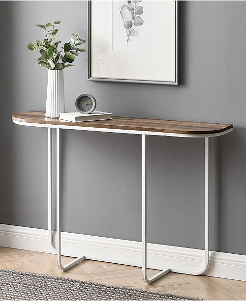Walker Edison Modern Curved Entry Table & Reviews Furniture Macy's