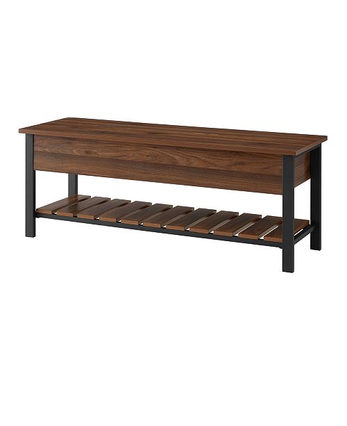 Walker Edison Modern Farmhouse Storage Bench Reviews Furniture Macy S