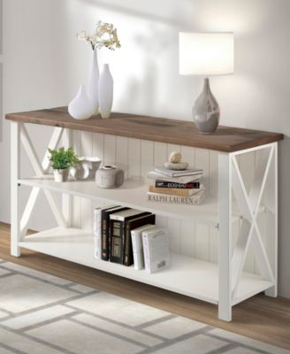 Solid Wood Farmhouse Storage Console