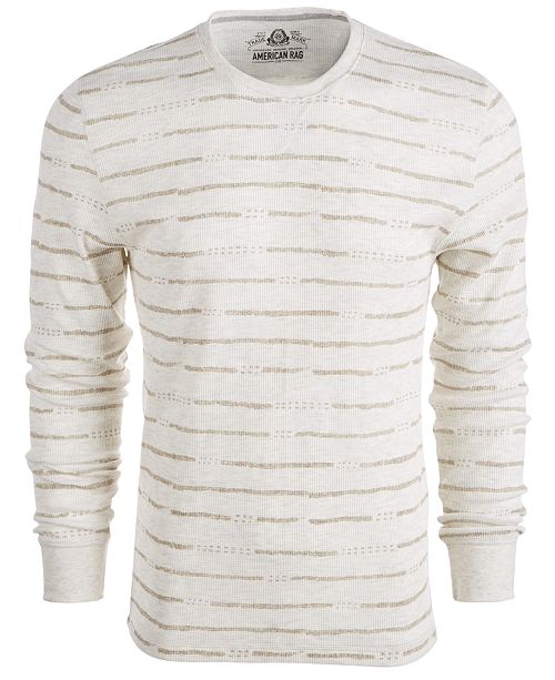 American Rag Men S Striped Thermal Shirt Created For Macy S
