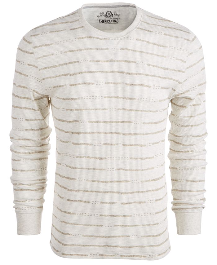 American Rag Men's Striped Thermal Shirt, Created for Macy's Macy's