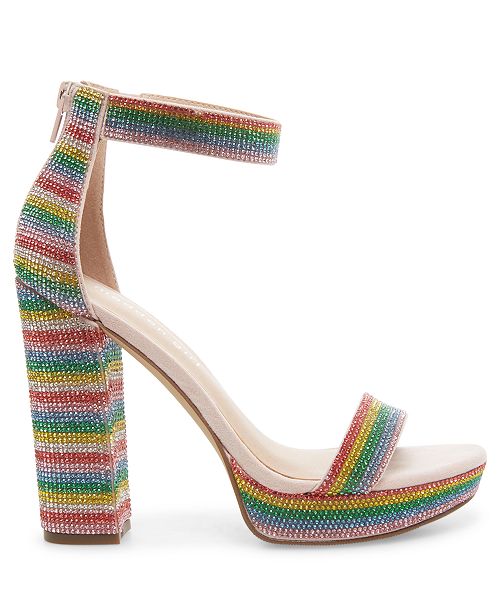 Madden Girl Siren Rhinestone Platform Sandals & Reviews Sandals