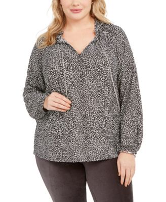 michael kors plus size tops macy's