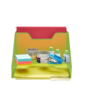 Mind Reader 3 Section Desk File Organizer Document Letter Tray For Folders Mail Documents