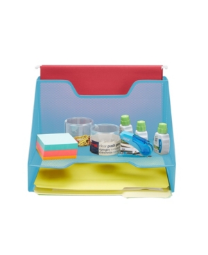 Mind Reader 3 Section Desk File Organizer Document Letter Tray For Folders Mail Documents