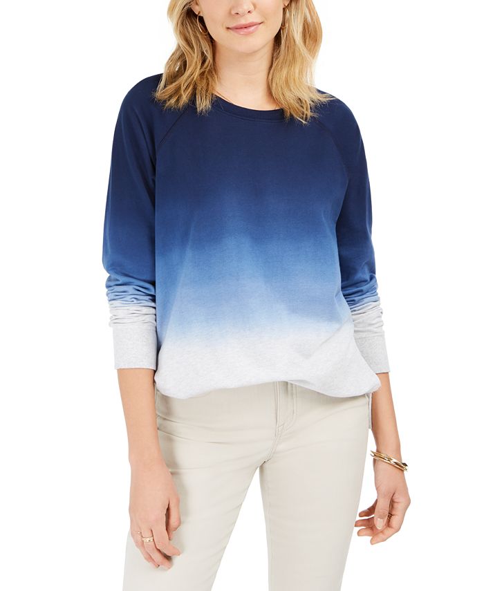 Style Co Cotton Ombr Sweatshirt Created for Macy s Macy s