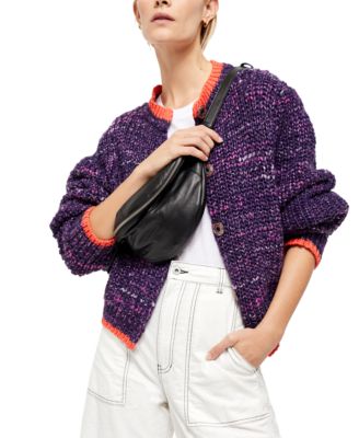 free people purple sweater