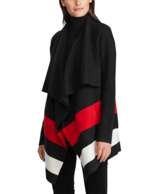 Lauren Ralph Lauren Open-Front Wool Sweater
