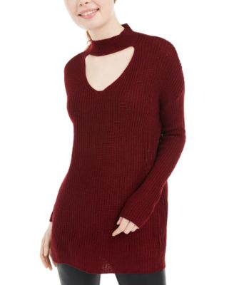 No Comment - Juniors' Choker Sweater