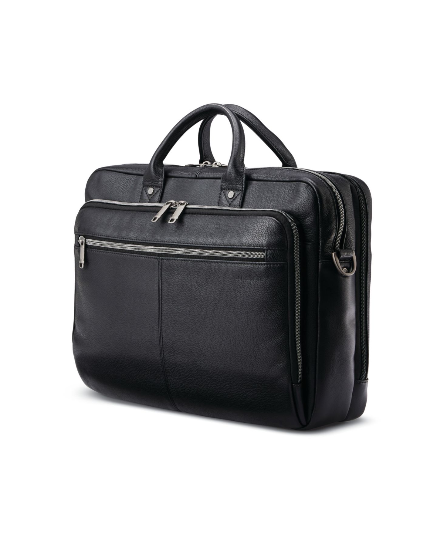 Сумка Samsonite Classic Leather Toploader, цвет: Чёрный — фото 1