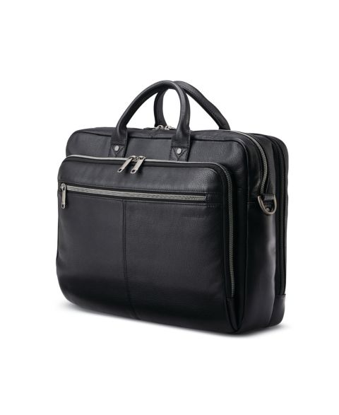 Сумка Samsonite Classic Leather Toploader, цвет: Чёрный