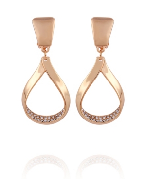 image of T Tahari Wrapped in Ribbons Clip Drop Earring