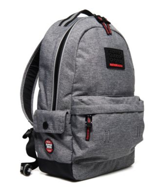 superdry black rucksack