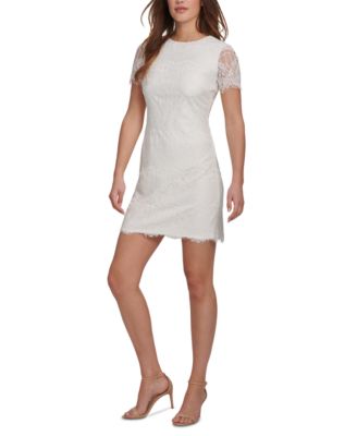 kensie Scallop Lace Sheath Dress 