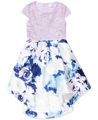 Speechless Girls 7-16 High-Low Floral Lace Sleeveless Party Dress
