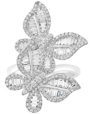 EFFY&reg; Diamond Butterfly Statement Ring (1-3/8 ct. t.w.) in 14k White Gold
