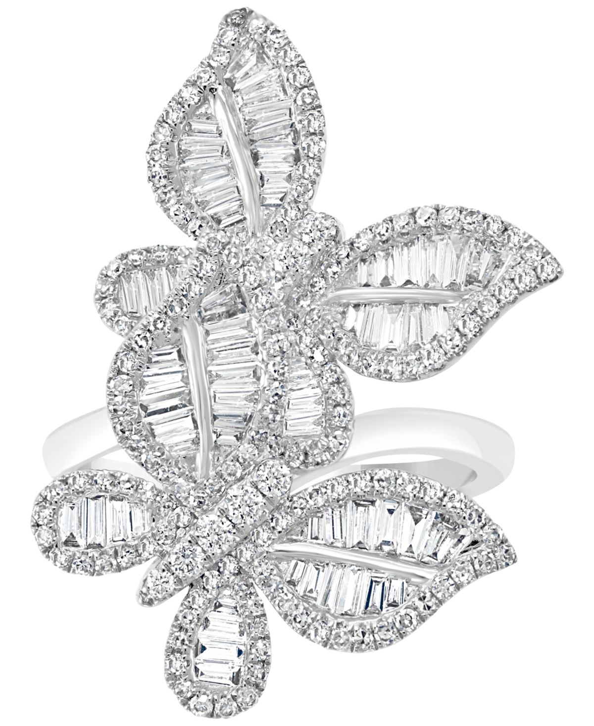 Effy Diamond Butterfly Statement Ring (1-3/8 ct. t.w.) in 14k- White Gold