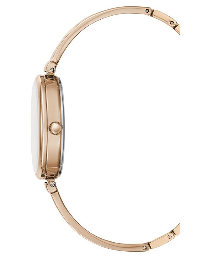 Kenneth Cole New York Women's Rose Gold Stainless Steel Half Bangle ...