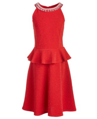 macys peplum dress