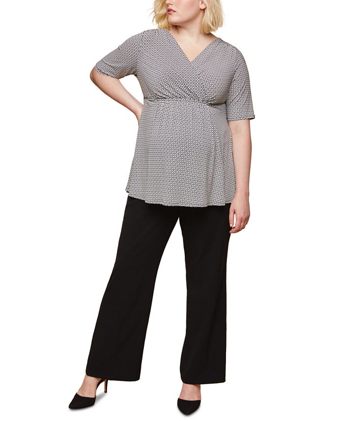 Motherhood Maternity Plus Size Petite FlareLeg Pants Macy's