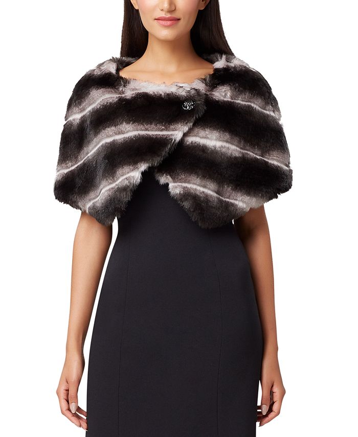 Tahari ASL FauxFur Capelet, Created for Macy's Macy's