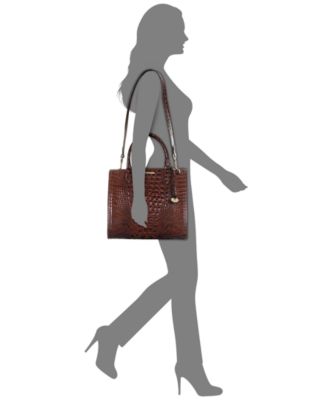 Caroline Melbourne Embossed Leather Satchel