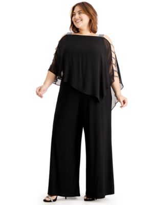 jumpsuit with skirt overlay plus size