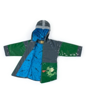 image of Kidorable Toddler Boy with Comfy Dragon Knight Raincoat