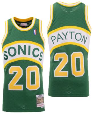 Mitchell & Ness Seattle Supersonics Gary Payton Jersey Green :  : Fashion