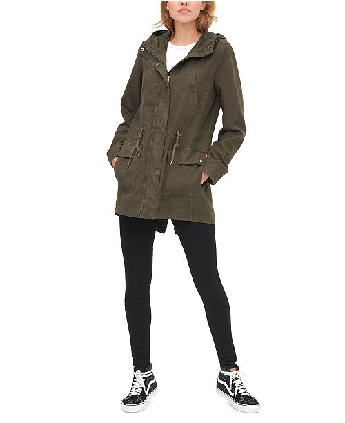 Levi's Women's Cotton Hooded Fishtail Parka Jacket & Reviews Women