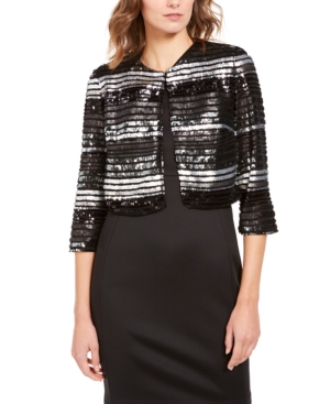 R & M Richards Sequined Bolero Jacket