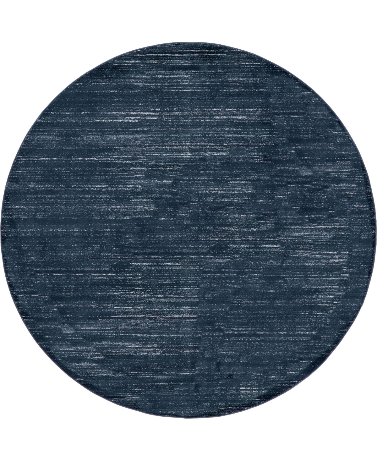 Jill Zarin Madison Avenue Uptown Jzu001 Navy Blue 8' x 8' Round Rug - Navy Blue