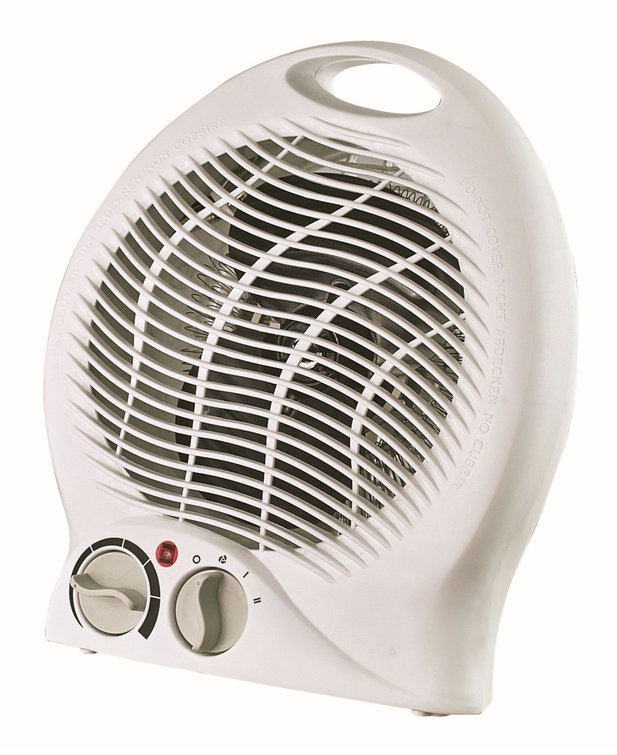 Optimus H-1322 Portable 2-Speed Fan Heater with Thermostat - White