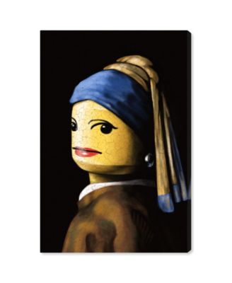 Toy with The Pearl Earring Canvas Art, 30" x 45"