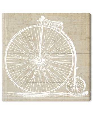 Antique Bike Giclee Art Print on Gallery Wrap Canvas