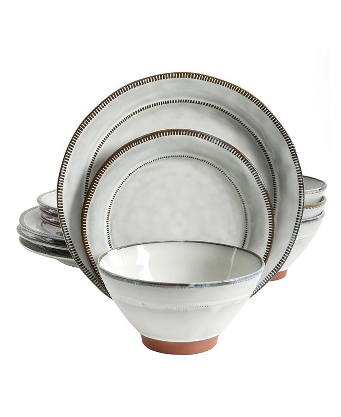 Gibson Elite Terranea 12 Piece Dinnerware Set Macy's