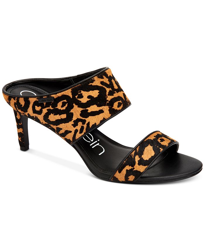 Calvin Klein Cecily Leopard Slides & Reviews - Slippers - Shoes - Macy's