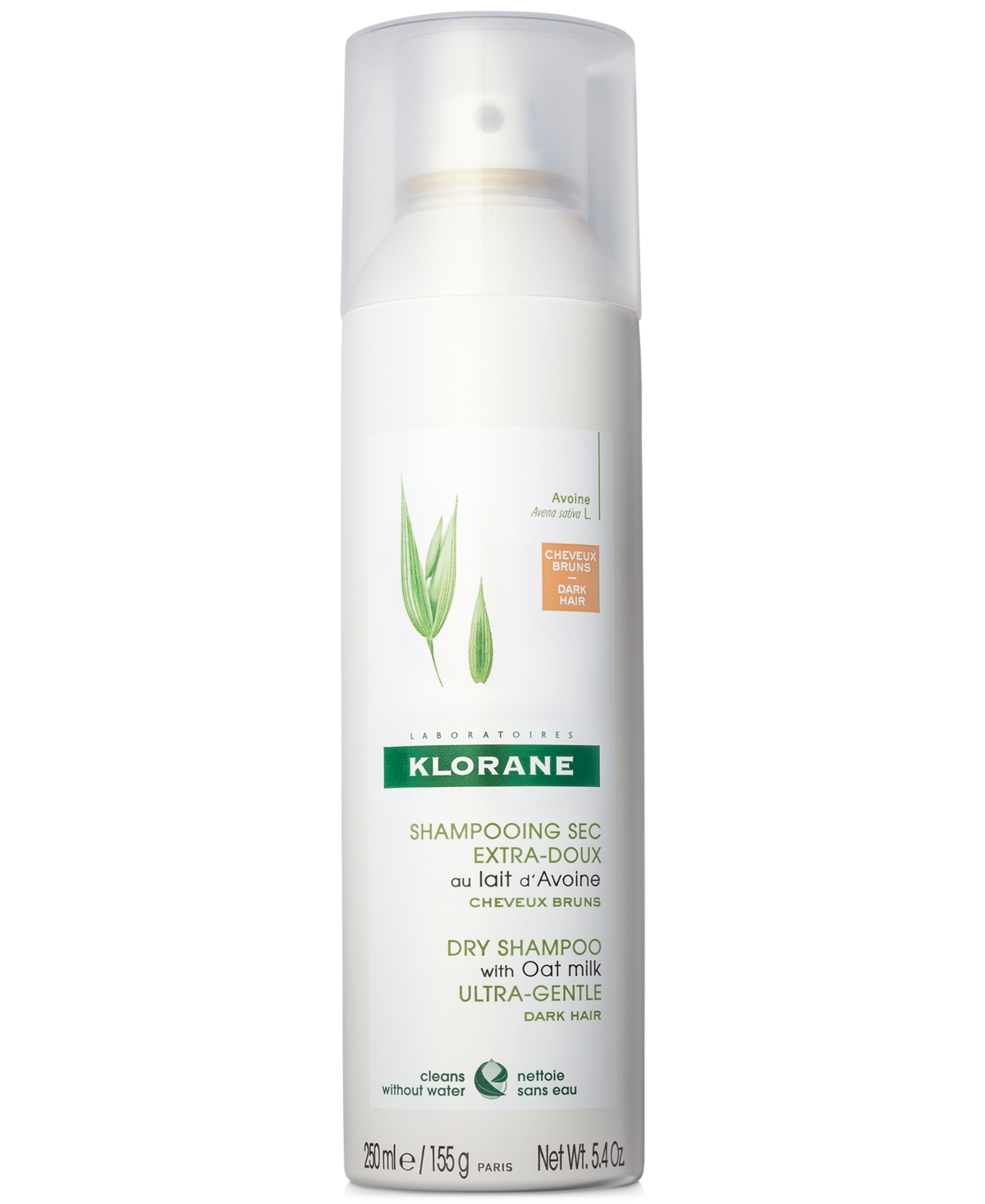Klorane Dry Shampoo With Oat Milk - Natural Tint, 5.4-oz.